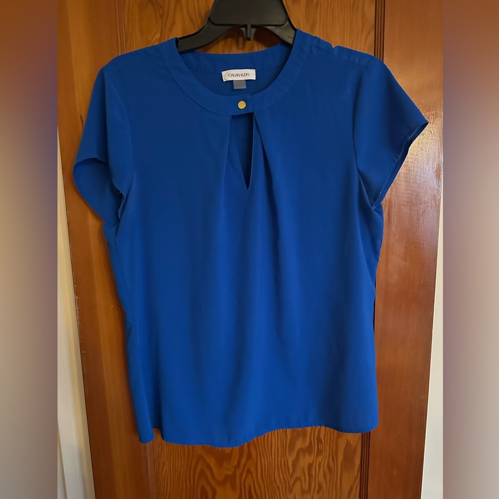 Bright Blue Calvin Klein Blouse size small